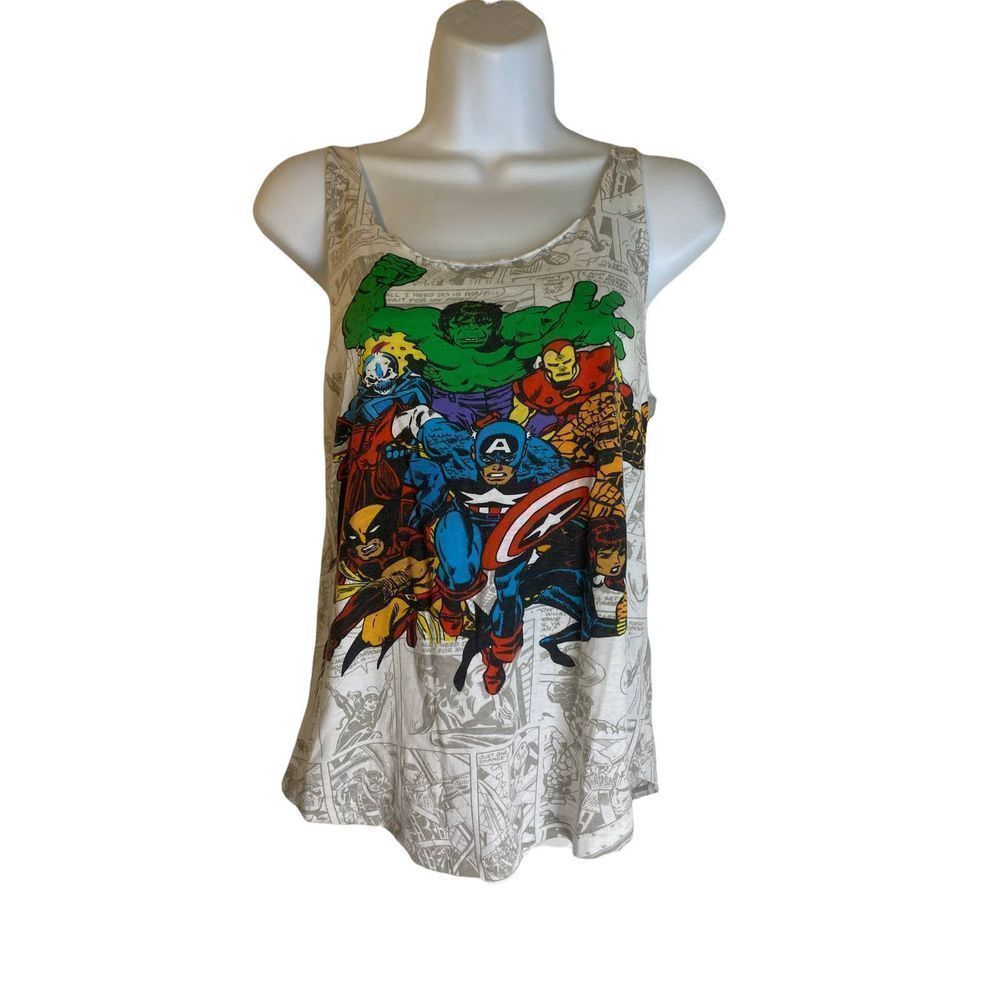 Marvel Womens Tank MEDIUM Razorback Hulk Captain America